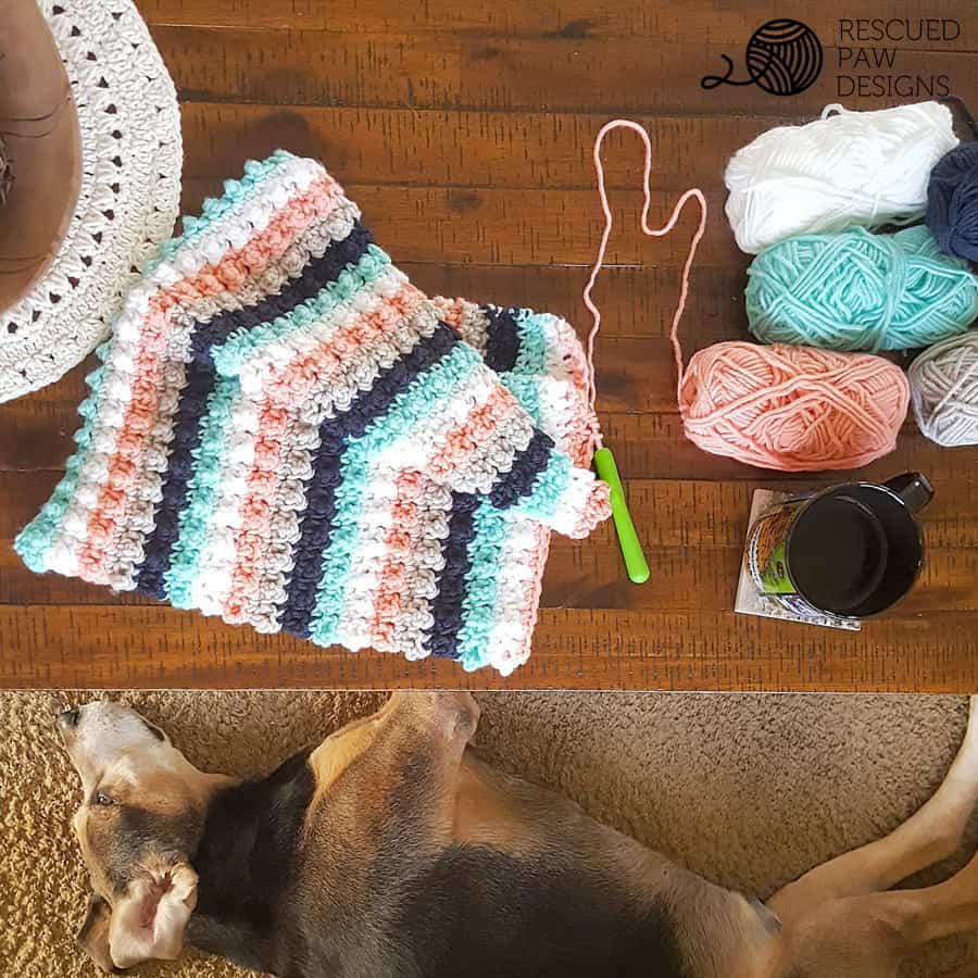 Simple Crochet Baby Blanket 