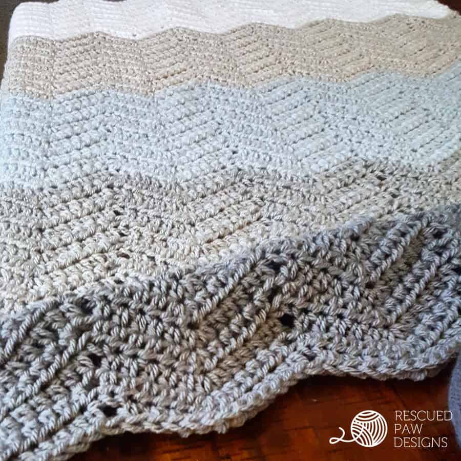 Crochet Ripple Blanket Pattern
