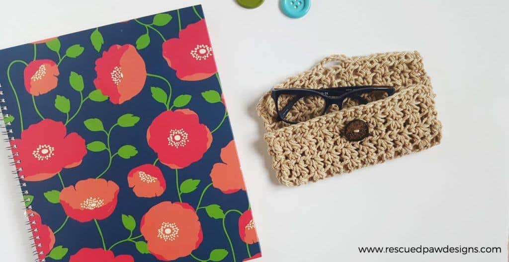 CROCHET GLASSES CASE - Free Pattern ⋆