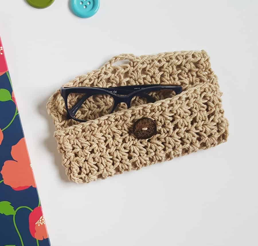 Woven Look Glasses Case Crochet pattern by Keep Calm and Crochet On UK, Knitting Patterns