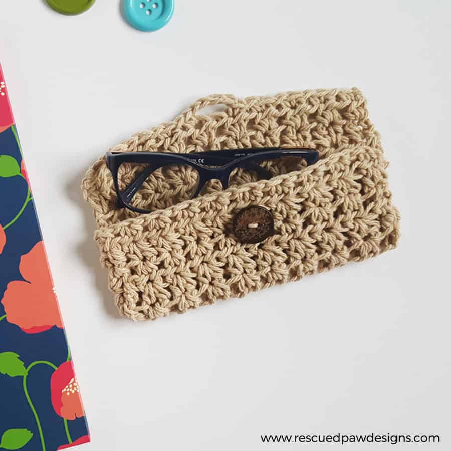 Woven Look Glasses Case Crochet pattern by Keep Calm and Crochet