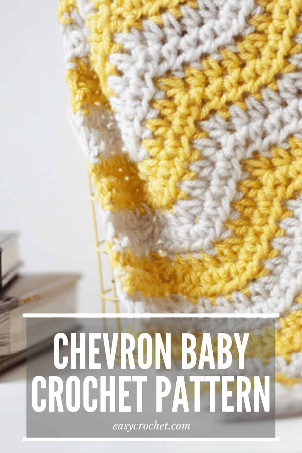 Yellow and white discount crochet baby blanket