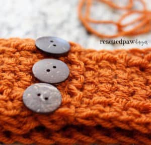 Pumpkin Latte Crochet Ear Warmer by Easy Crochet. Click to Read or Pin and Save for Later! www.easycrochet.com