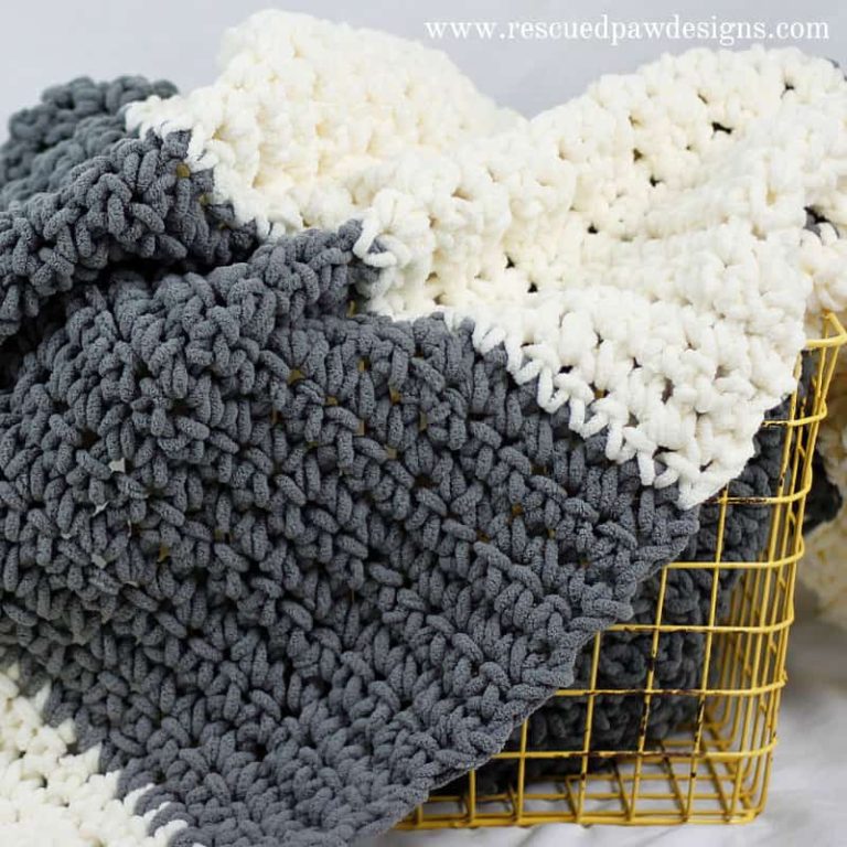 Easy Granite Crochet Blanket Pattern for Beginners