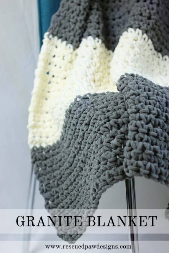 Easy Granite Crochet Blanket Pattern for Beginners - Easy Crocheted Throw