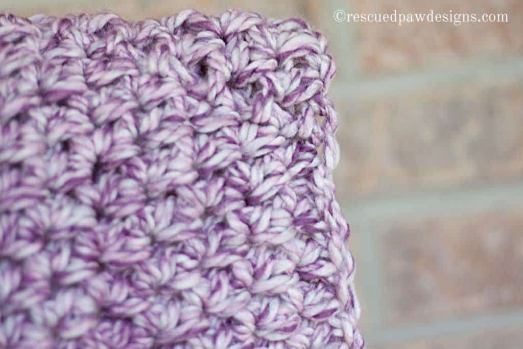 Marbled Dusk Simple Crochet Cowl by Easy Crochet. Simple Beginner Crochet Pattern