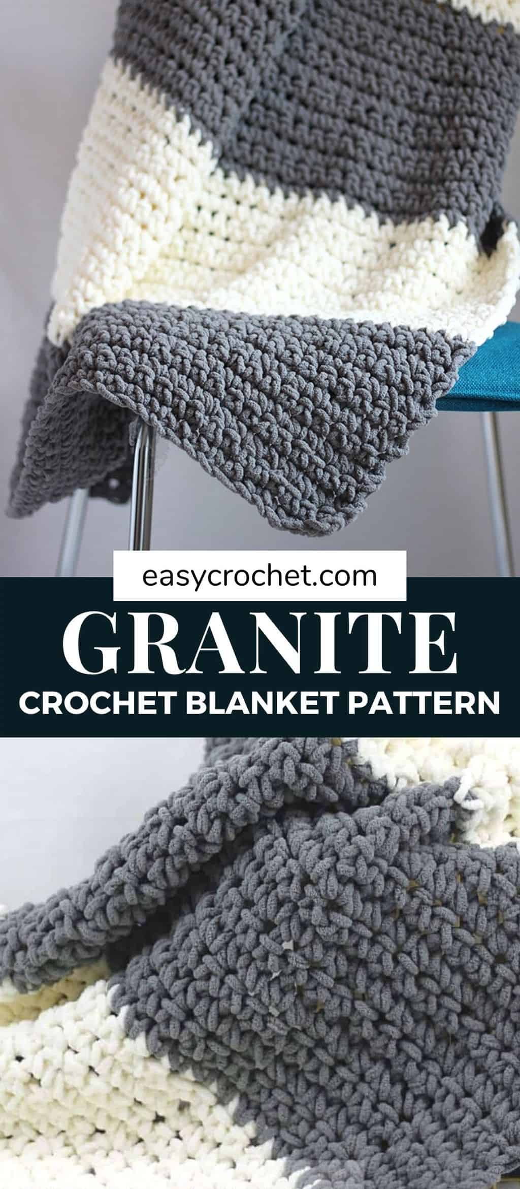 Free Crochet Blanket Pattern by Easy Crochet - Make this beginner-friendly crochet blanket pattern with our FREE crochet pattern! easycrochet.com via @easycrochetcom