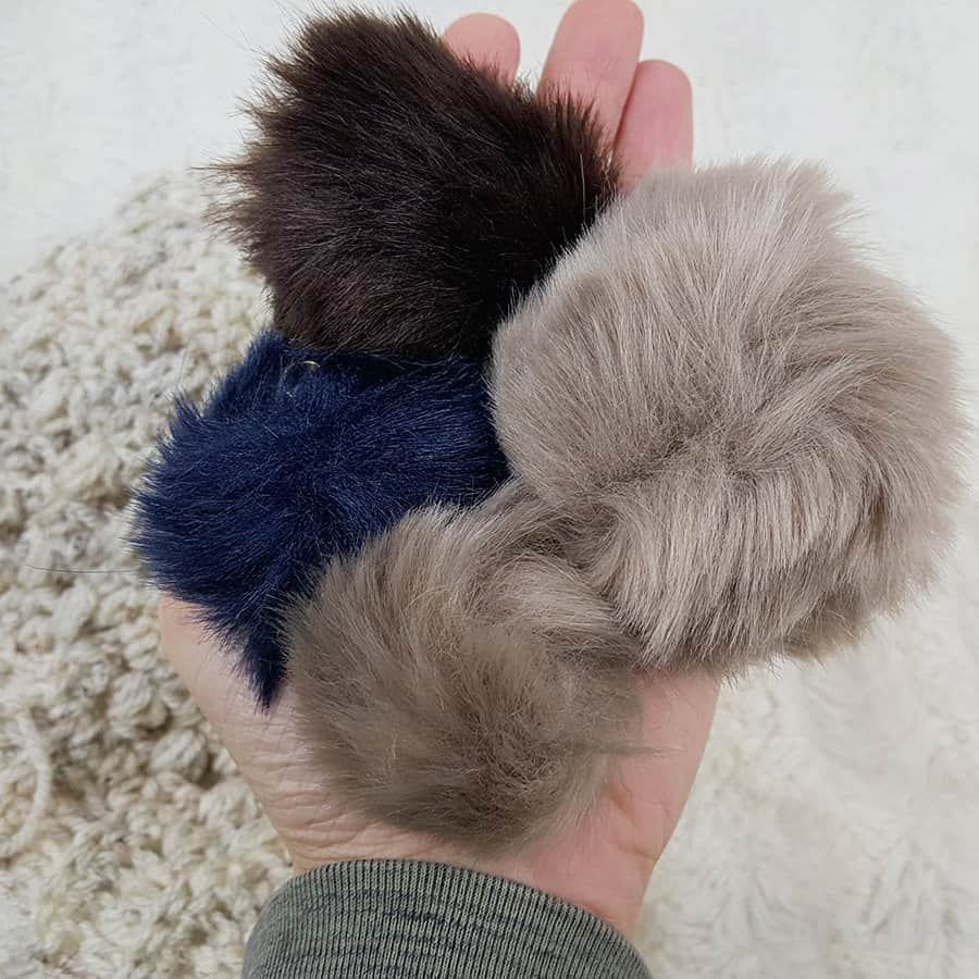 Fur Keychain Pom Pom