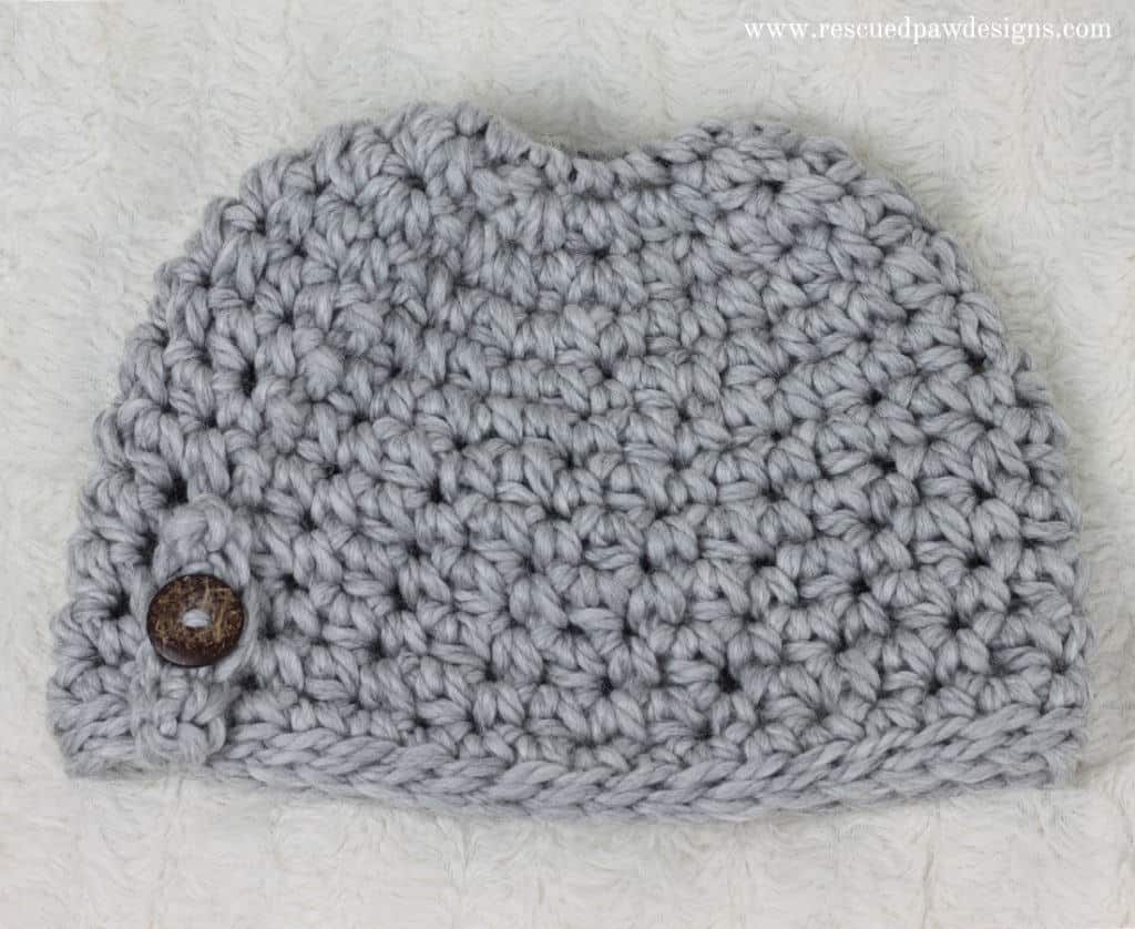 Messy Bun Hat Crochet Pattern Free