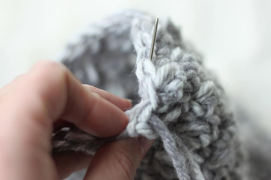 How to Weave in Ends in Crochet Emily Beanie
