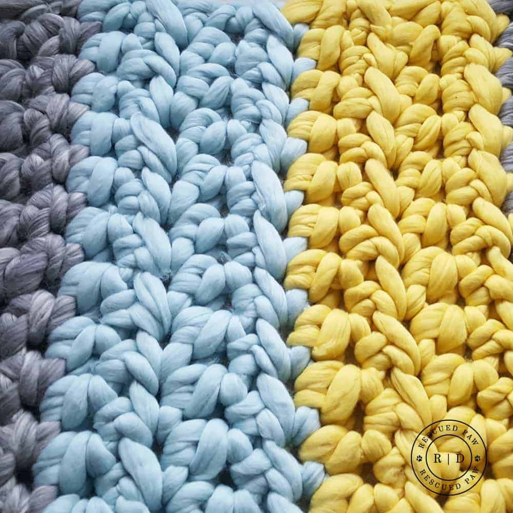 Crochet jumbo yarn blanket hot sale