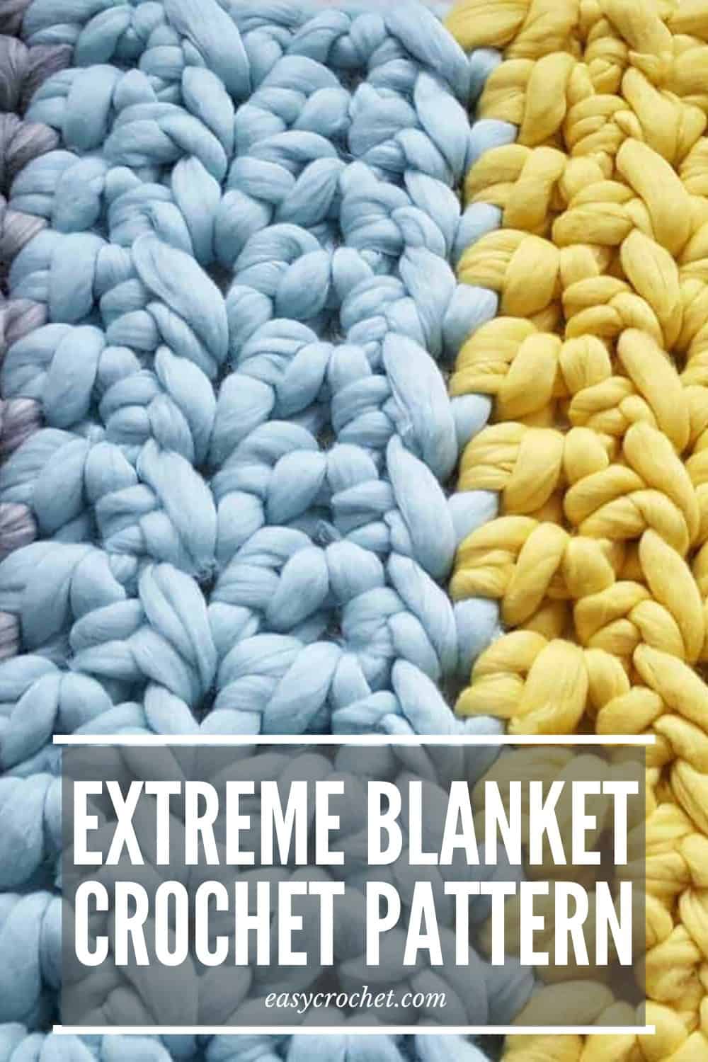 Free Extreme Crochet Blanket Pattern using GIANT YARN! via @easycrochetcom