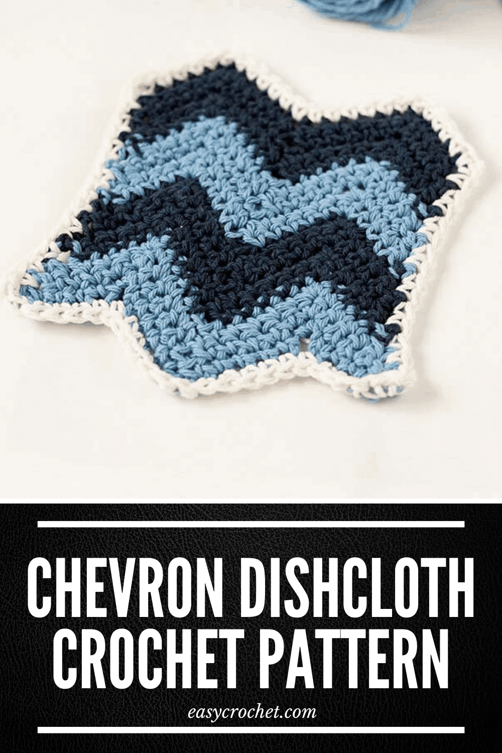 Chevron Crochet Dishcloth – Free Pattern via @easycrochetcom