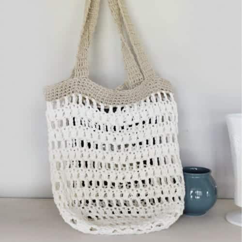 Beach bag with on sale holes