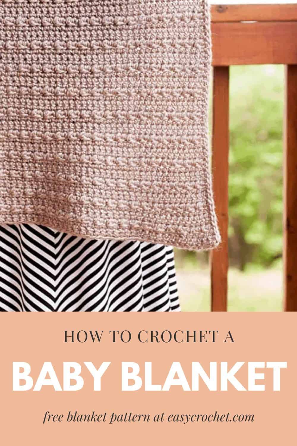 Stoney Pebble Stitch Crochet Baby Blanket via @easycrochetcom