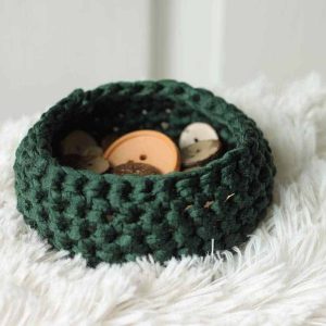 Free Mini Crochet Basket Pattern