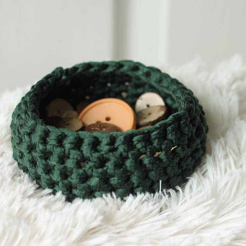 Mini Crochet Basket Pattern