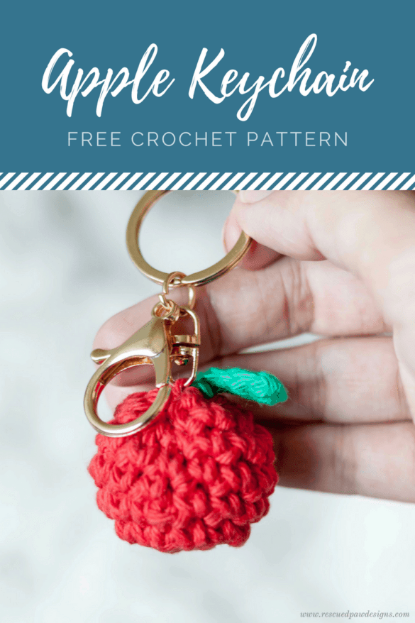 Free Crochet Apple Pattern & Keychain - Easy Crochet