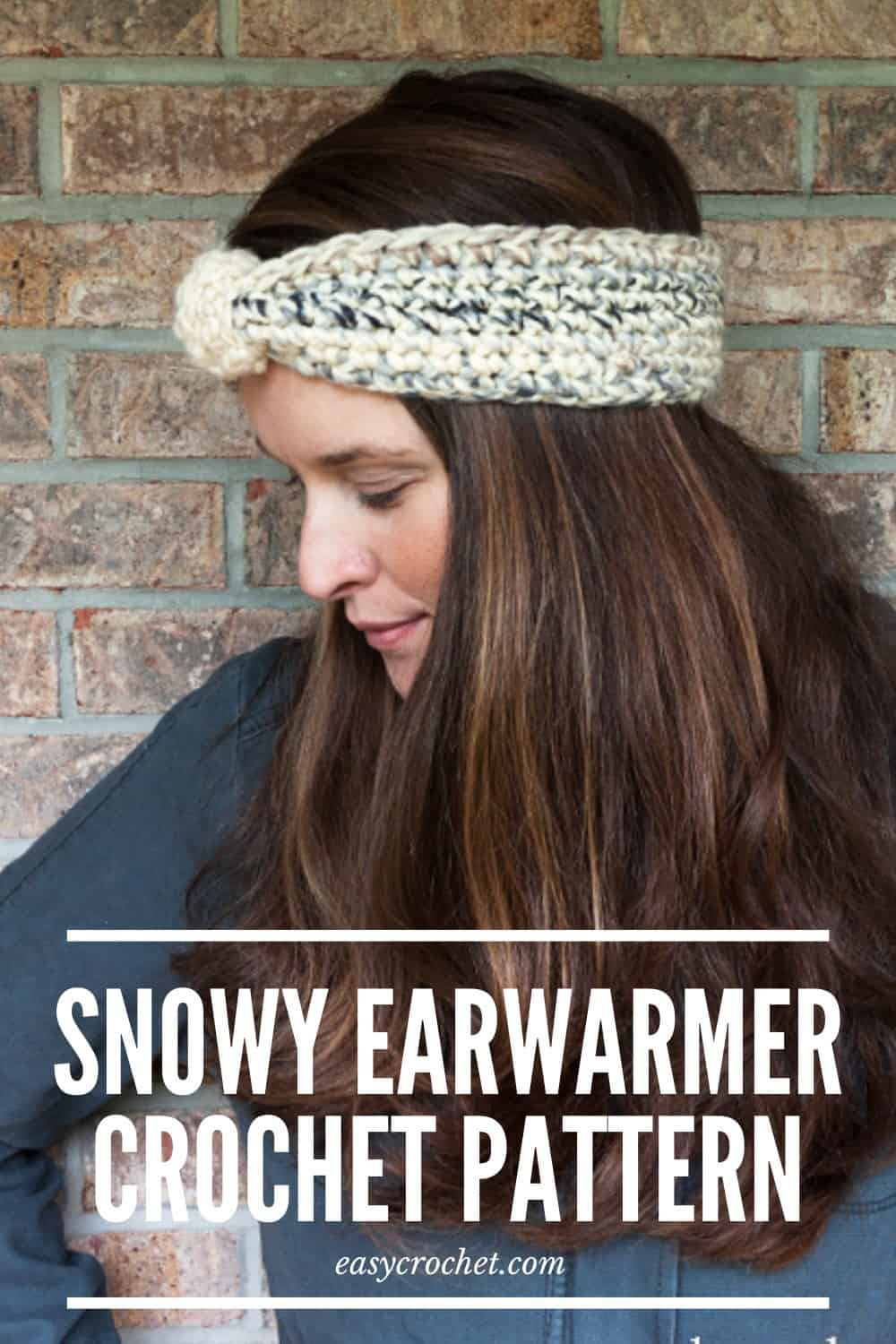 Free Crochet Ear Warmer Pattern - The Snowy Ear Warmer via @easycrochetcom