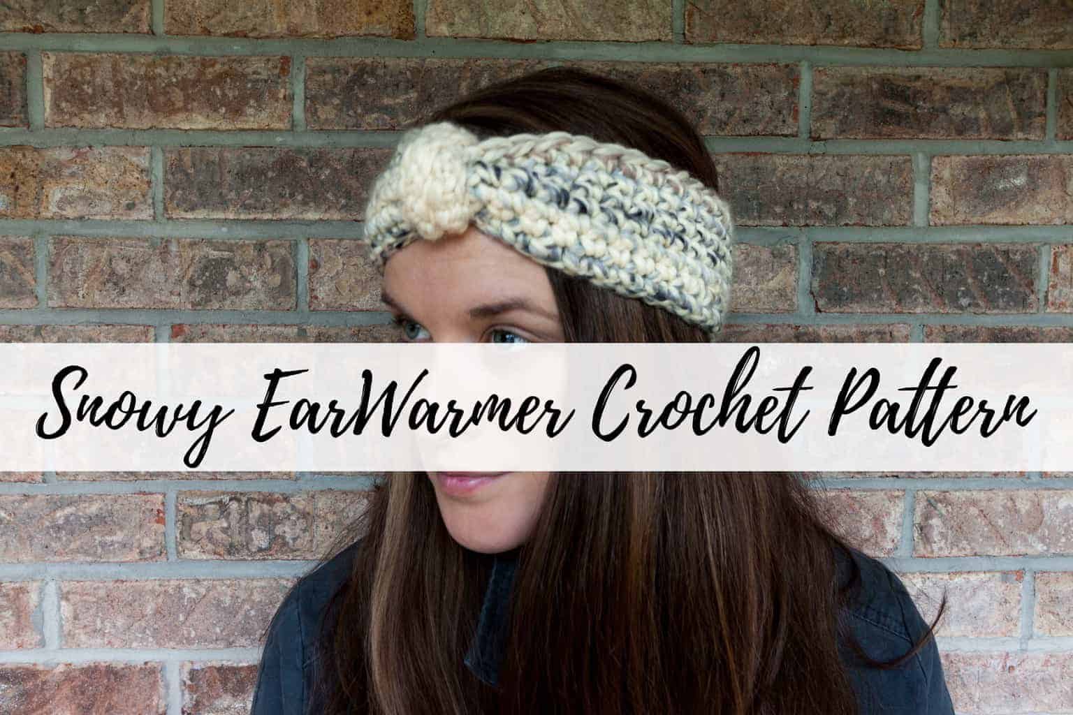 Snowy Crochet Earwarmer Pattern by Easy Crochet - Make this easy beginner friendly pattern today! 