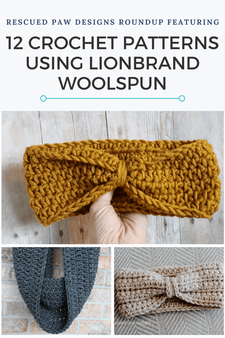 Crochet Patterns using Woolspun Yarn - 12 Free Crochet Patterns Compiled by Easy Crochet