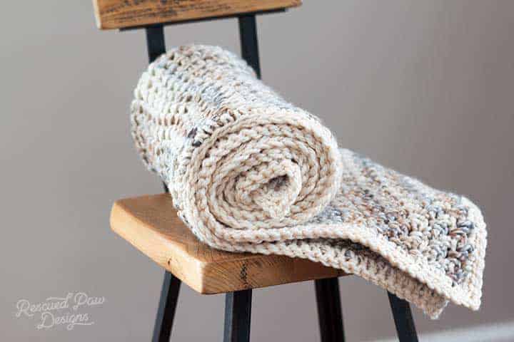 Bernat Relaxing V-Stitch Crochet Blanket​