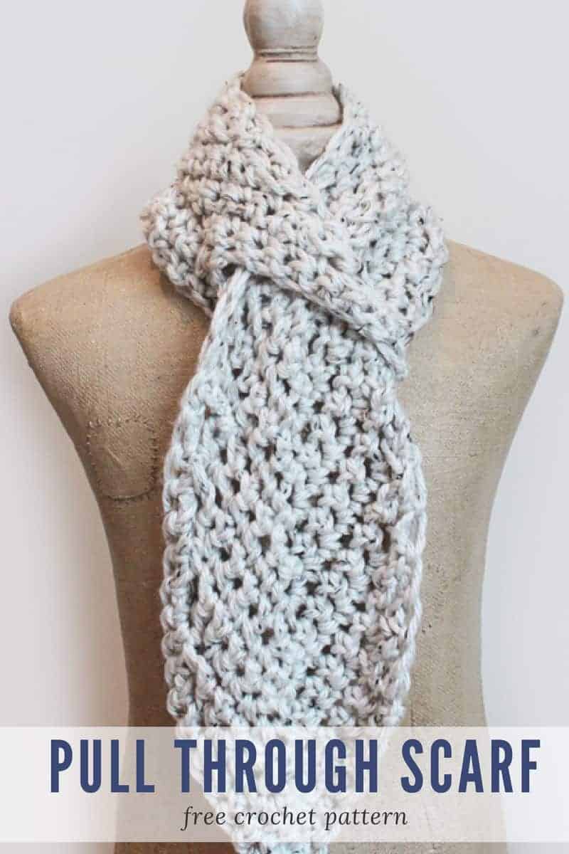 Adjustable Scarf Crochet Pattern - Make Last Minute Crochet Christmas Gifts in a Weekend! www.easycrochet.com