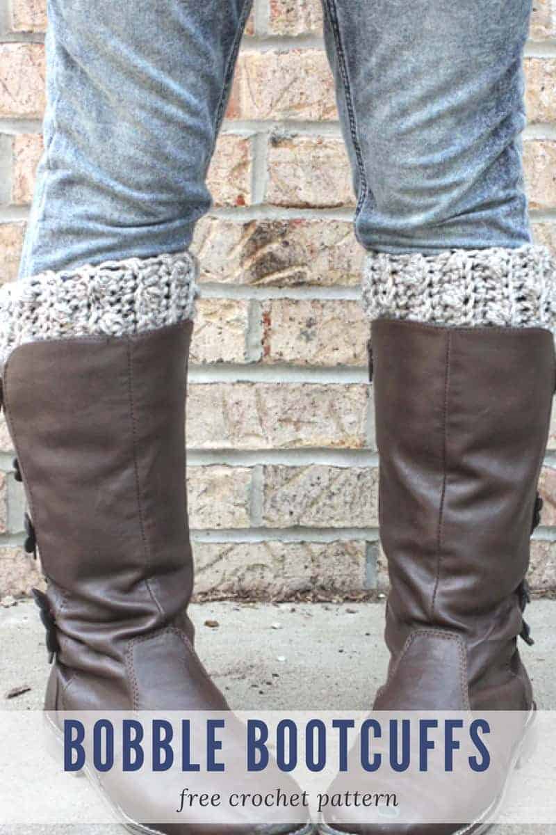 Bobble BootCuffs Crochet Pattern - Make Last Minute Crochet Christmas Gifts in a Weekend! www.easycrochet.com