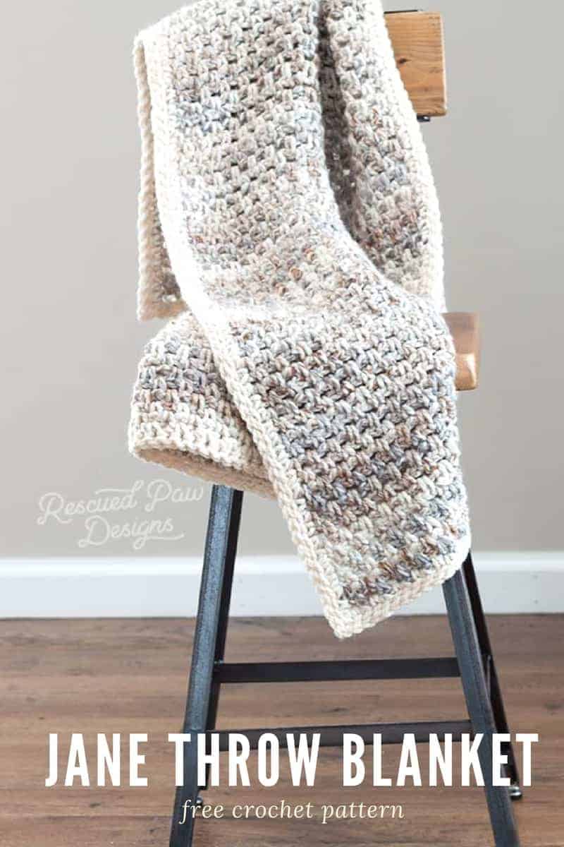 How to crochet a throw blanket tutorial