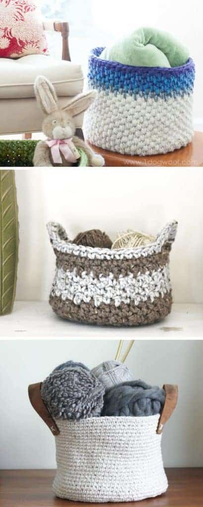 11 Modern Crochet Basket Patterns - CAAB Crochet