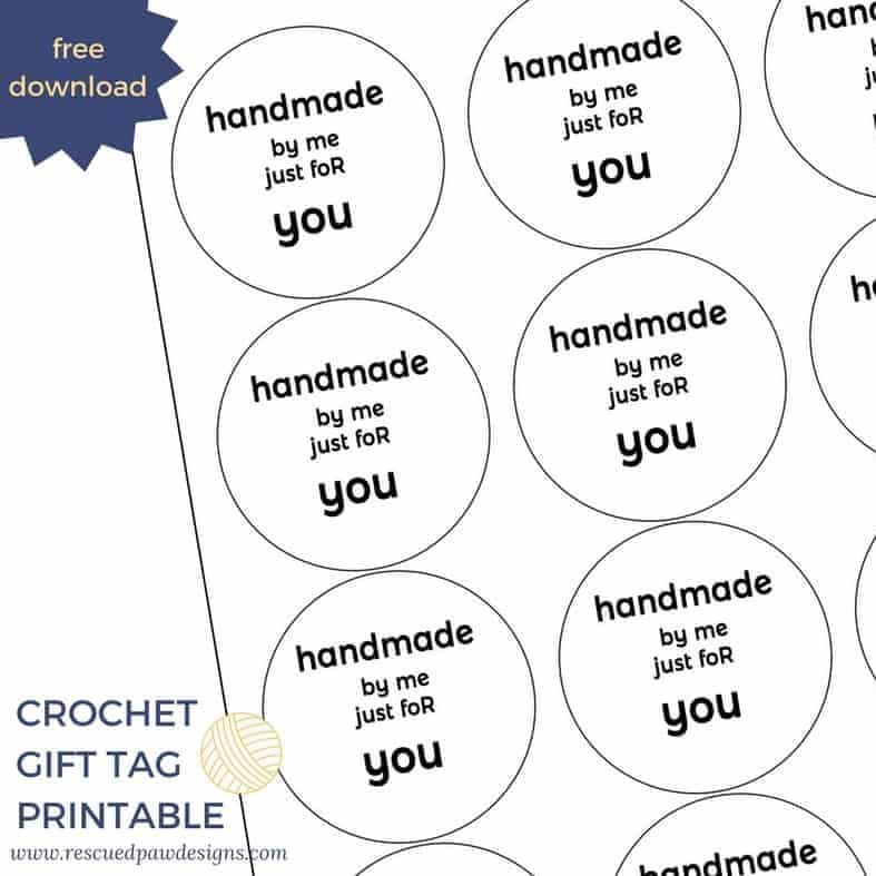 free printable crochet tags easy crochet