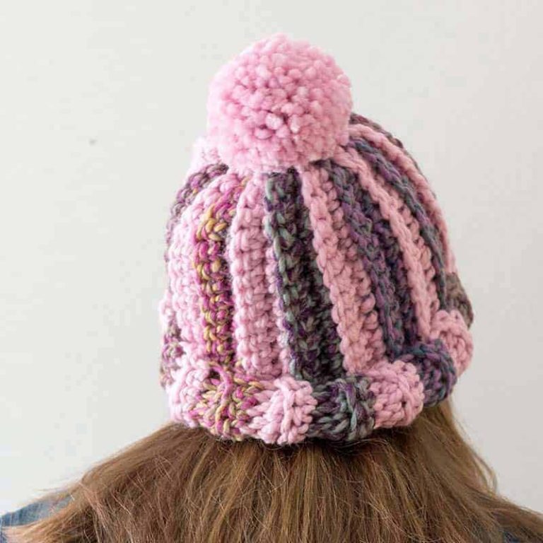Chunky Ribbed Beanie Pattern: Easy Crochet Hat