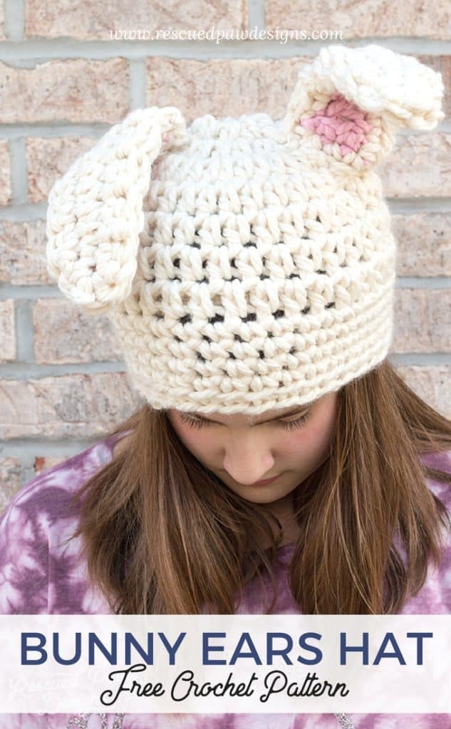 long eared bunny hat crochet pattern