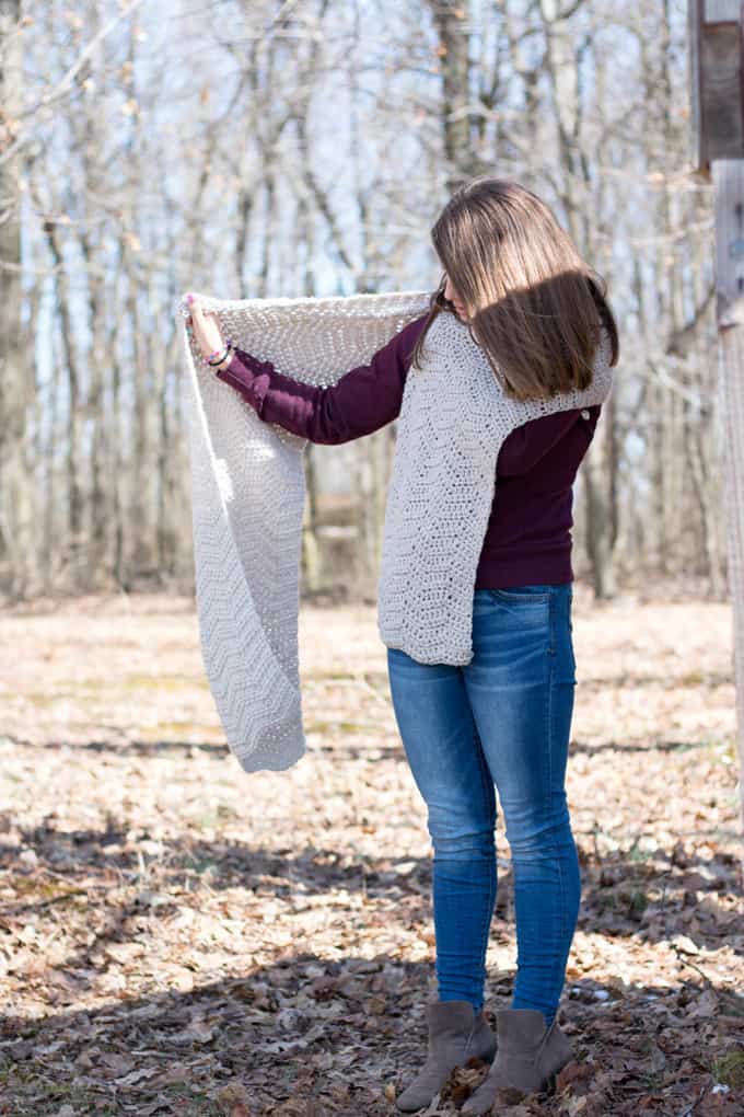 Ripple Crochet Scarf