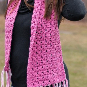 Pretty in Pink Crochet Scarf