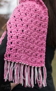 Pink Crochet Scarf Pattern - Easy Crochet