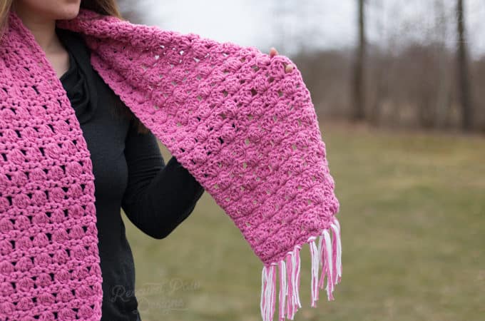 Pink Crochet Scarf Pattern