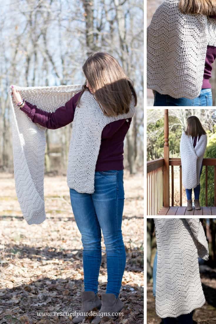 crochet wrap pattern easy