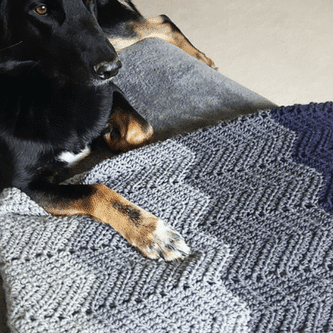 Chevron Ripple Crochet Blanket Pattern