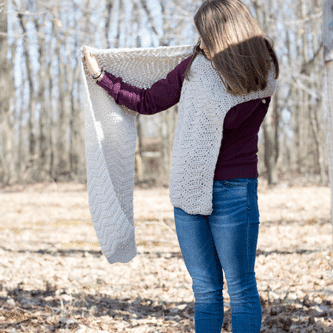 Crochet Wrap Chevron Pattern