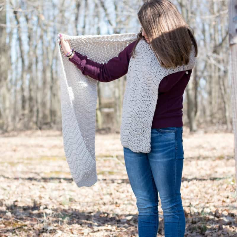 Wave Crochet Wrap Pattern