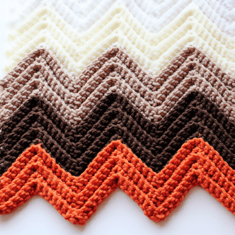 Single Crochet in the Back Loop Chevron Pattern