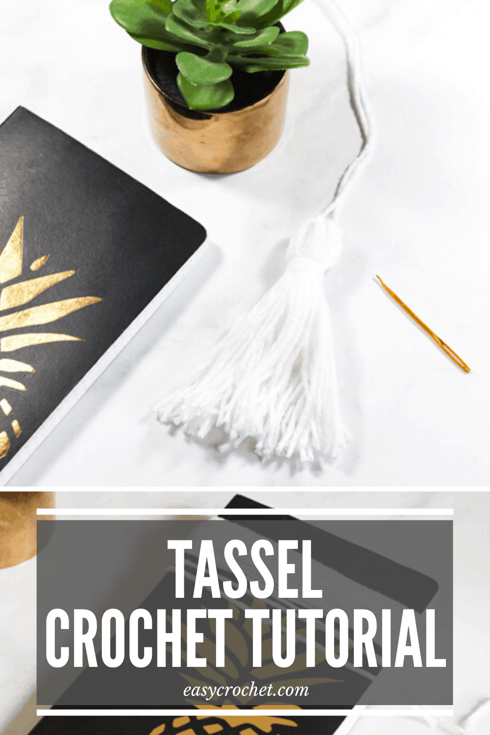 How to make a tassel for crochet patterns and projects. Easy DIY method that is easy to learn! via @easycrochetcom