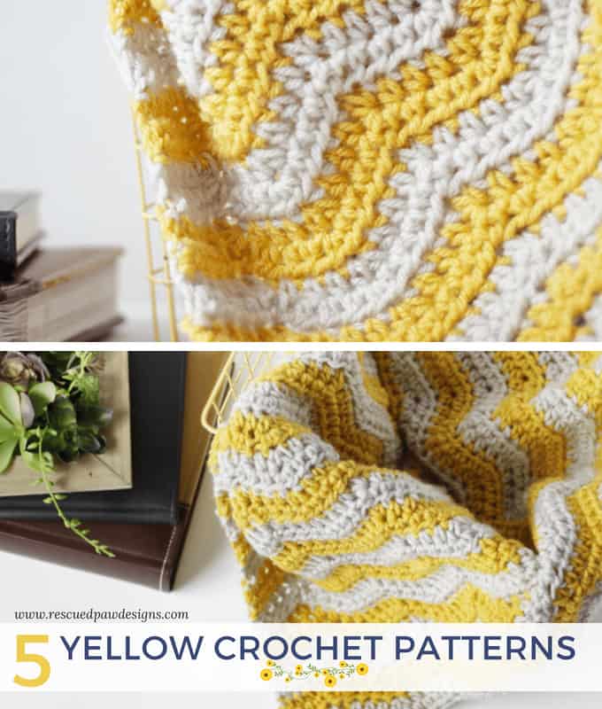 Yellow Crochet Patterns Featuring Lion Brand Yarn