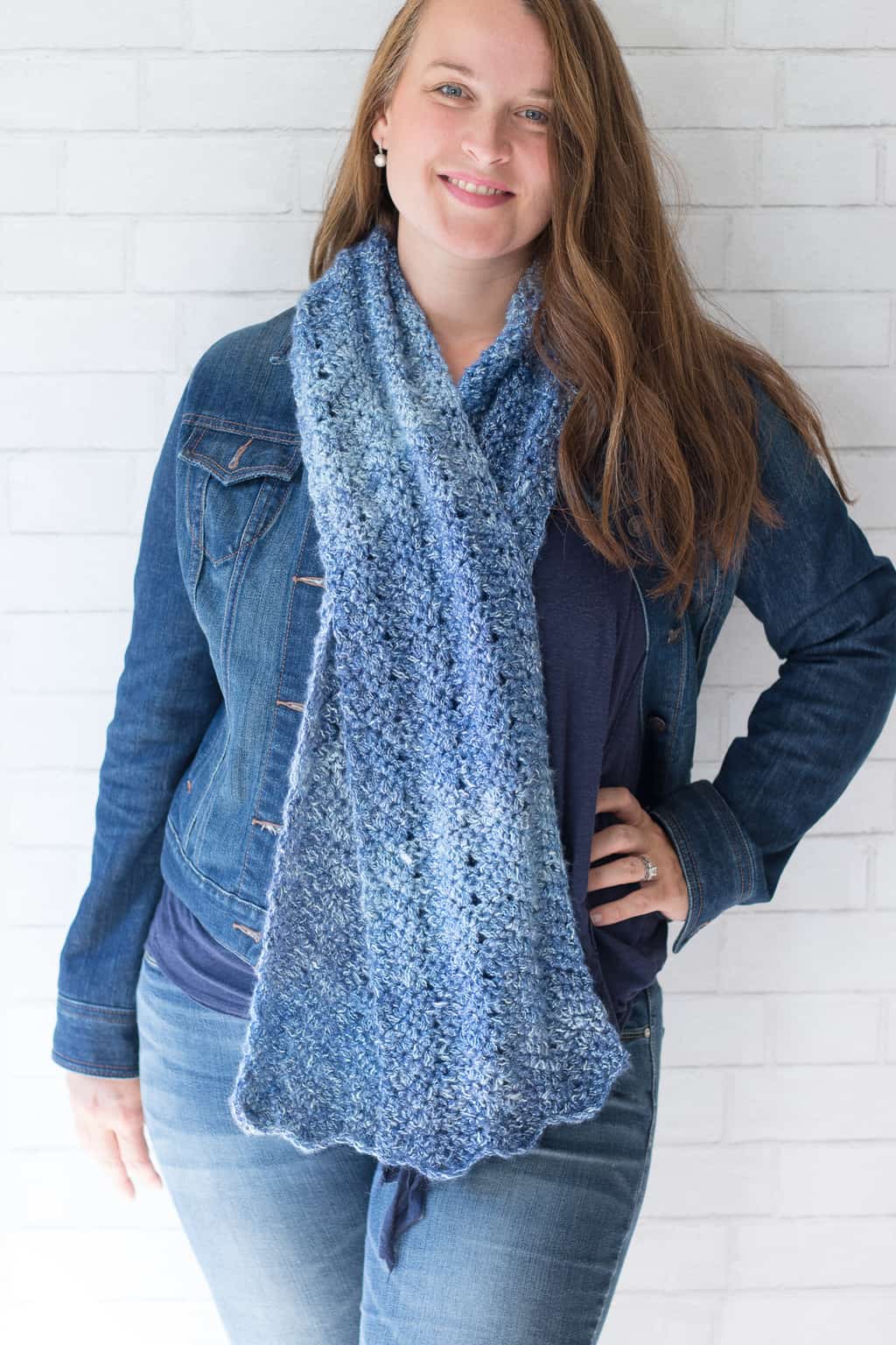 Luna Chevron Scarf Crochet Pattern - Chevron Scarf Crochet Pattern