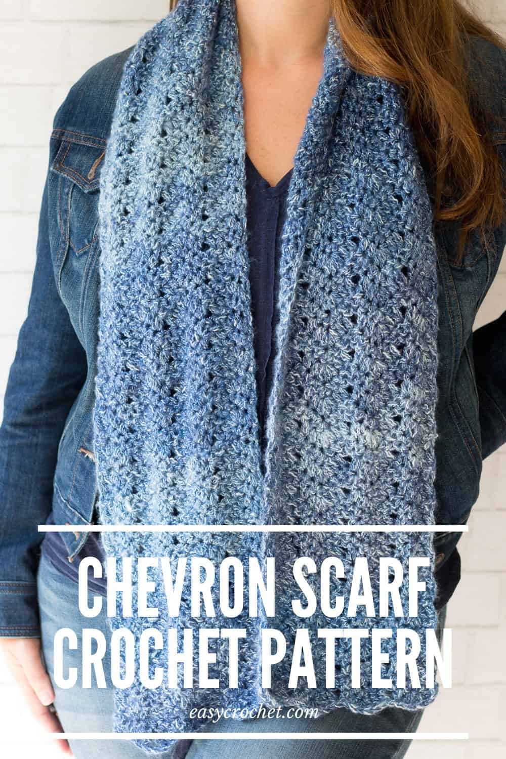 Chevron Scarf Crochet Pattern via @easycrochetcom