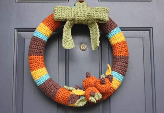 Fall Crochet Wreath