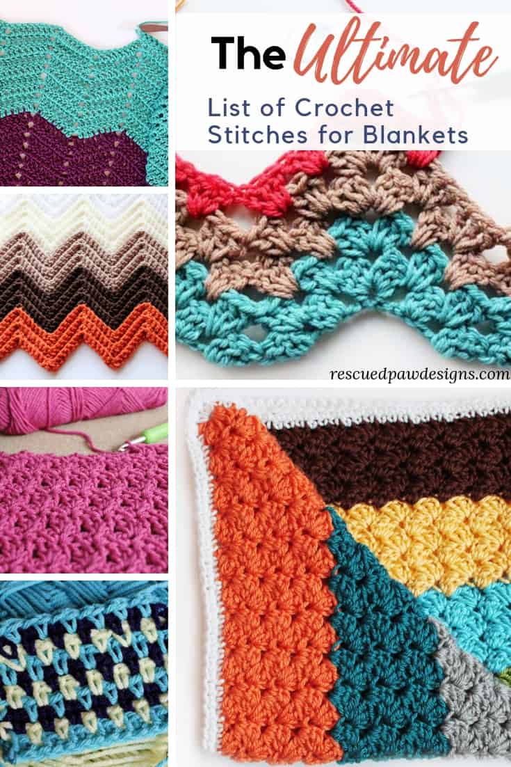 41 Unique Stitches for Crocheting Blankets and Afghans - Easy