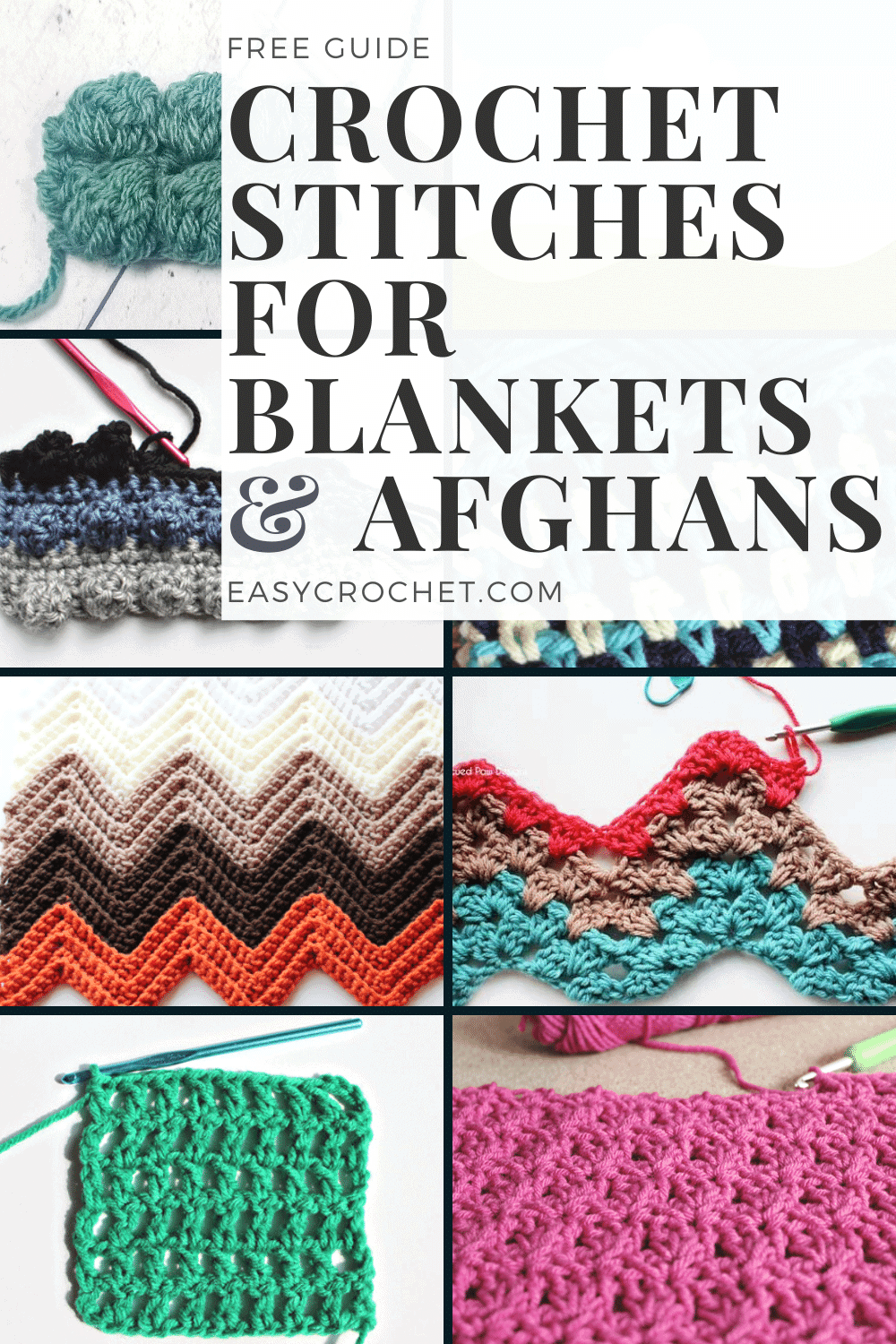 35 Unique Crochet Stitches for Blankets & Afghans - EasyCrochet.com