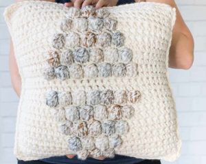 Crochet Bobble Pillow Cover Pattern